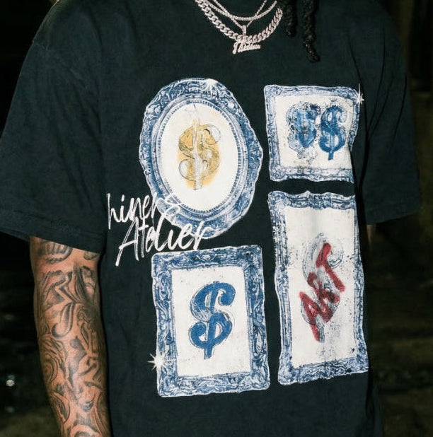 Frame Paid Tee - Onyx